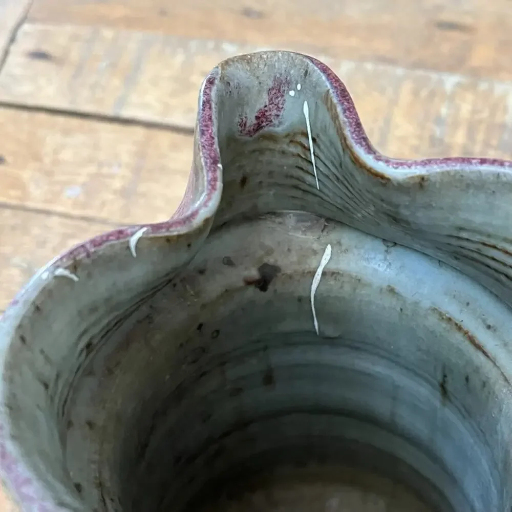 Studio Art Pottery Stoneware Pitcher 7.5